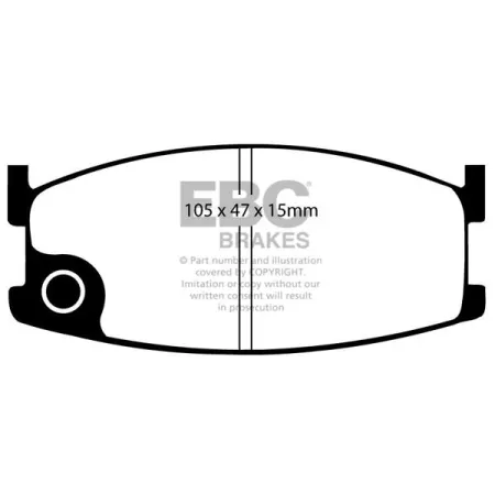 DP326 Klocki hamulcowe ULTIMAX2 EBC Brakes Mazda 626 Montrose