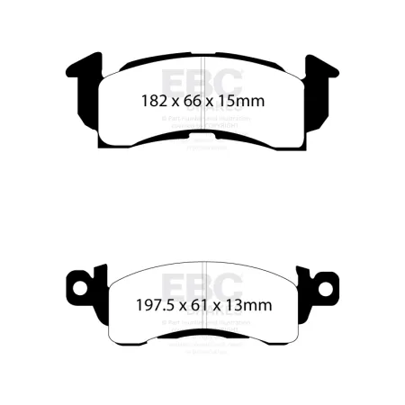 DP51145NDX Klocki hamulcowe BLUESTUFF NDX EBC Brakes BUICK Apollo Centurion Century Electra Gransport Le Sabre RWD Regal Riviera Roadmaster Skylark Sp