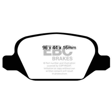 DP41430R Klocki hamulcowe YELLOWSTUFF EBC Brakes Alfa Romeo 147 156 GT Lancia Lybra