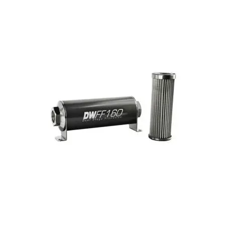DeatschWerks In-Line Fuel Filter Kit -10AN Female 10 Micron 160mm