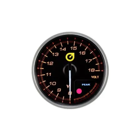Wskaźnik New Auto Gauge Napięcie 60mm bursztynowy