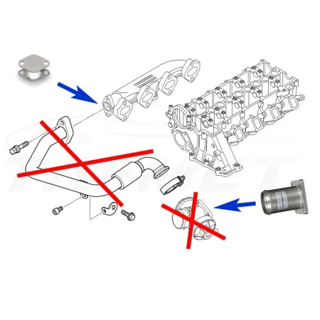 Zamiennik zaworu EGR BMW z silnikami 2.0 2.5 3.0 D M51 M47 M57