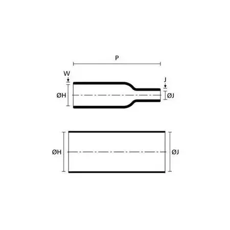 Ecumaster Kształtka termokurczliwa MS-2A/I-03 (boot) prosta