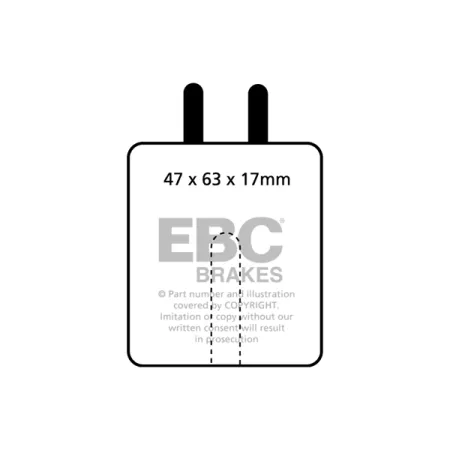 DP120 Klocki hamulcowe ULTIMAX2 EBC Brakes Alfa Romeo TZ1 ALVIS TD21 TE21 TF21 ASA 1000 GT BMW 507 700 2600 502 3200 502 BRISTOL 406 407 408 Daimler M