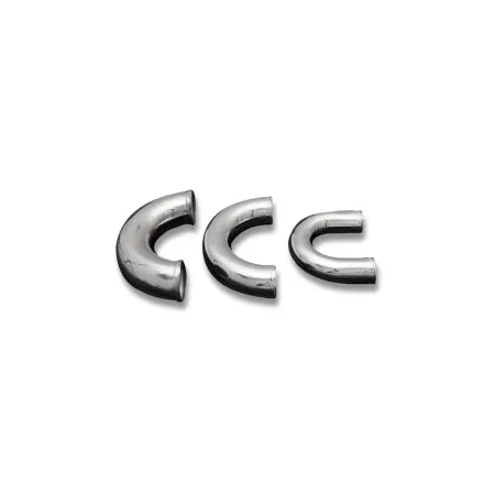 Kolanko aluminiowe 180' 32mm, 30cm