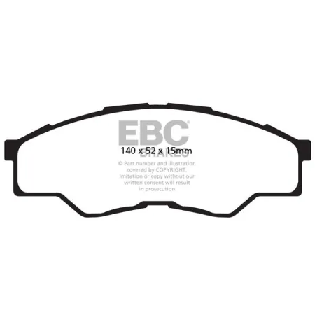 DPX2001 Klocki hamulcowe ULTIMAX2 EBC Brakes Toyota COMMERCIAL Toyota Australia and New Zealand HiLux GGN HiLux KUN HiLux TGN HiLux Extra Cab KUN15