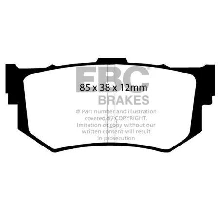 DP514 Klocki hamulcowe ULTIMAX2 EBC Brakes Honda Accord AD Prelude AB