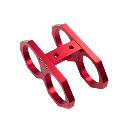 JRspec Podwójne mocowanie pompy paliwa 60mm typ 2 czerwony