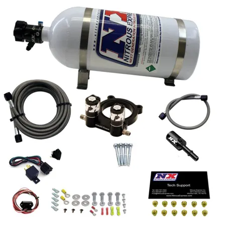 Nitrous Plate System with 10Lb Bottle for Ford 4-cyl Ecoboost 2.3L Nitrous Express NX 20954-10