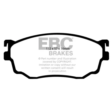 DP1411 Klocki hamulcowe ULTIMAX2 EBC Brakes Mazda 323 626 626 Estate Capella Premacy Premacy 7 Seats