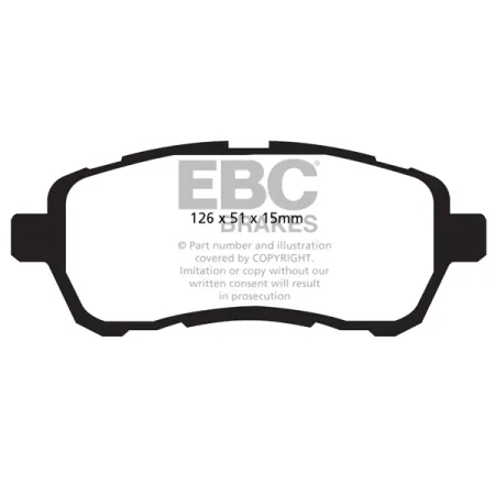 DPX2058 Klocki hamulcowe ULTIMAX2 EBC Brakes Daihatsu Materia Sirion PERODUA Myvi