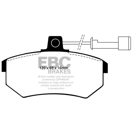 DP486/2 Klocki hamulcowe ULTIMAX2 EBC Brakes Audi 90 90 quattro Coupe quattro CHERY A5 DR DR5 A3 DR5 4x4