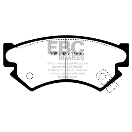 DP822 Klocki hamulcowe ULTIMAX2 EBC Brakes Subaru Justy