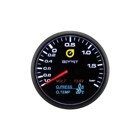 Auto Gauge 60mm - 4w1 Wskaźnik doładowania napięcia ciśnienia i temperatury oleju