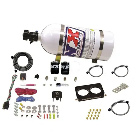 4 Valve Nitrous Plate System-Stock Throttle Body with 10Lb Bottle for Ford Nitrous Express NX 20950D-10