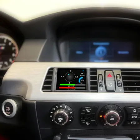 CANchecked Wyświetlacz parametrów MFD28 GEN2 BMW 5-series E6x E60 E61 LHD 2003-2006