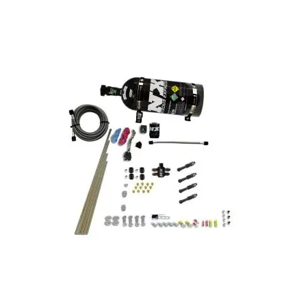 Zestaw Nitro Nitrous Express czarna butla NX 93046-10B Suchy bezpośredni 4 CYL