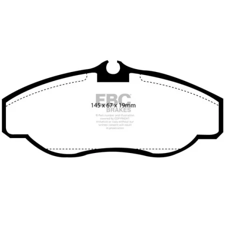 DP61037 Klocki hamulcowe GREENSTUFF EBC Brakes Land Rover Discovery 2 Range Rover P38 Land Rover Discovery Series 2 Range Rover