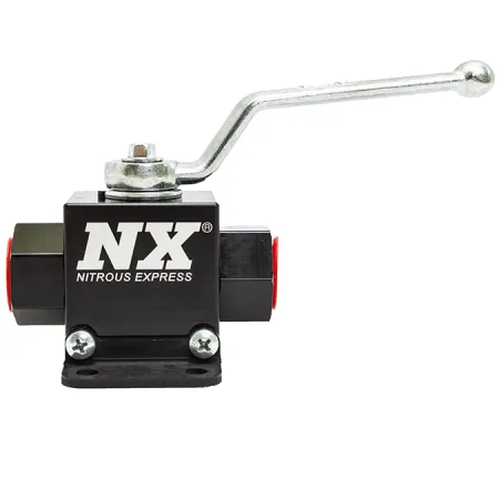 Lightweight Billet Aluminum In-Line Ball Valve 1/2 Inch I.D. Nitrous Express NX 15159