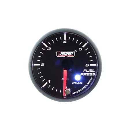 Wskaźnik Prosport ciśnienie paliwa seria Stepper Motor Peak 52mm Blue