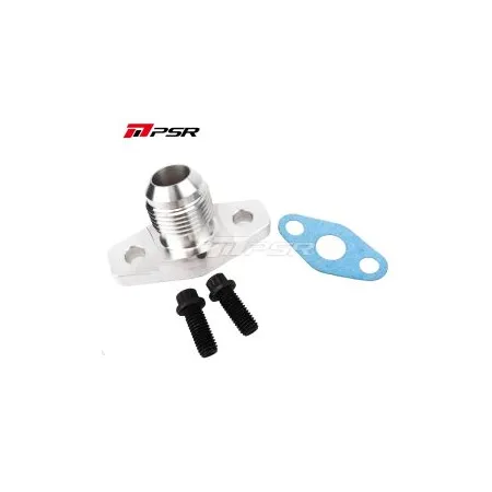 Pulsar PSR Oil Drain Flange Kits for Small Frame Turbos with 10AN Thread