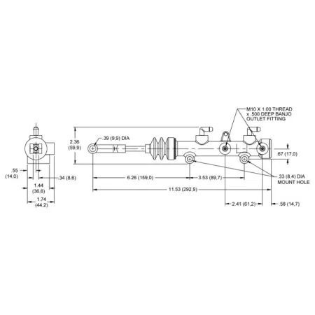 Dwusekcyjna pompa hamulcowa Wilwood 260-11097 5/8