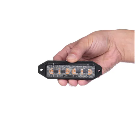 Lampa Ostrzegawcza Kogut LED Purelux Strobe HD 12V 24V 98mm 15W