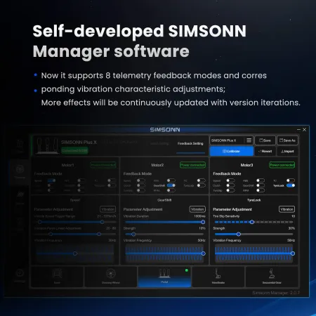 Haptyczny Reaktor Pedałów SIMSONN VAM Silnik Liniowy Symulator Simracing Zestaw 3 Pak z Zasilaczem