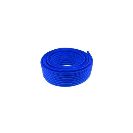 Przewód paliwowy gumowy niebieski w nylonowym oplocie AN8