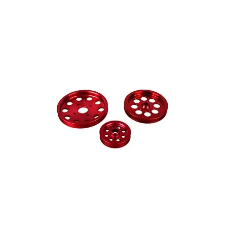 Zestaw lekkich kół pasowych do silników Nissan RB20 i RB25.