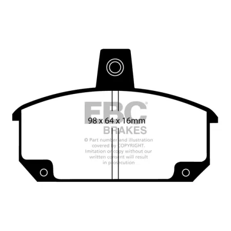 DP354 Klocki hamulcowe ULTIMAX2 EBC Brakes Renault 5 12 Saloon 12 Estate 18 18 Estate