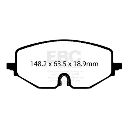 DP22439 Klocki hamulcowe GREENSTUFF EBC Brakes Audi A3 8Y Ford Tourneo Connect Seat Leon KL Skoda Octavia NXMk4 Volkswagen Caddy Caddy California Cadd