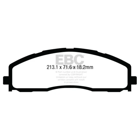 DP43015R Klocki hamulcowe YELLOWSTUFF EBC Brakes Ford F250 F350 Ford F250 inc Super Duty F350 inc Super Duty F45