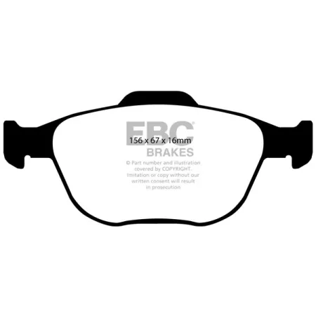 DP51641NDX Klocki hamulcowe BLUESTUFF NDX EBC Brakes Ford Fiesta Mk6 Focus Mk1 Fiesta Mk6 ST150 Focus Mk1 ST170 Ford Focus SVT