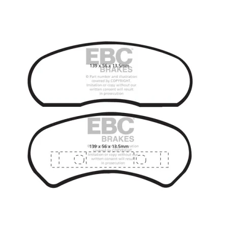 DP1527 Klocki hamulcowe ULTIMAX2 EBC Brakes Ford Australia and New Zealand Fairlane ZD Fairlane ZF Fairlane ZG Fairlane ZH Fairlane ZJ Fairlane ZK Fai