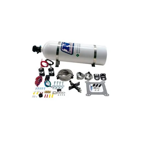 4150 Covert Crossbar Plate System Stage 6 50-300Hp with 15Lb Bottle Nitrous Express NX 63041-15
