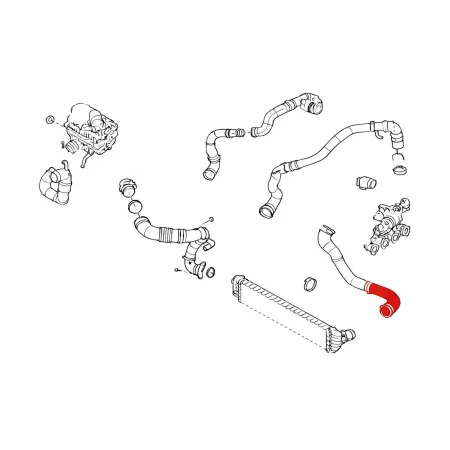 Przewód silikonowy Intercoolera FMIC.EU OPEL MOVANO B RENAULT MASTER III 2.3D 144600588R
