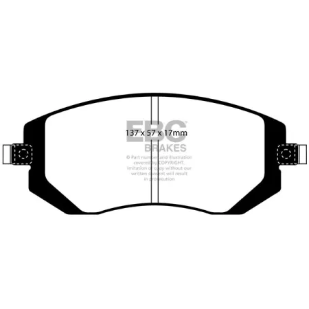 DP1661 Klocki hamulcowe ULTIMAX2 EBC Brakes Subaru Forester Forester SG5 Impreza Impreza Sport Legacy BL5 Legacy BP5 Legacy Legacy BPD Legacy BLD Lega