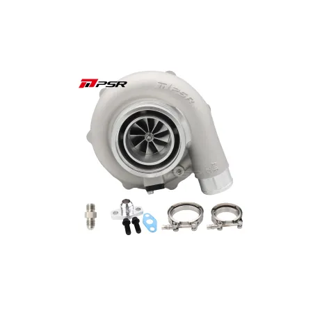 Turbocharger Pulsar PSR Forward Rotation 6262G Dual Ball Bearing 900HP Standard 0.75A/R 2.5" Outlet T3 Divided Inlet V-Band Outlet 0.86A/R