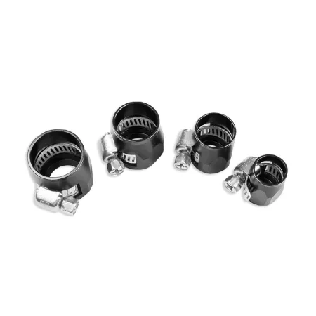 Skręcany zacisk na przewód gumowy AN10 Czarny