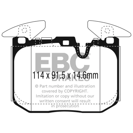 DP42303R Klocki hamulcowe YELLOWSTUFF EBC Brakes BMW i8 BMW i8