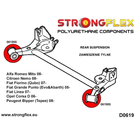 061955A: Tuleja tylnej belki SPORT