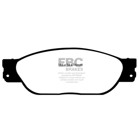 DP41220/2R Klocki hamulcowe YELLOWSTUFF EBC Brakes Jaguar XJ6 XJ8 Jaguar XJ8 S-Type SType XJ8 VP