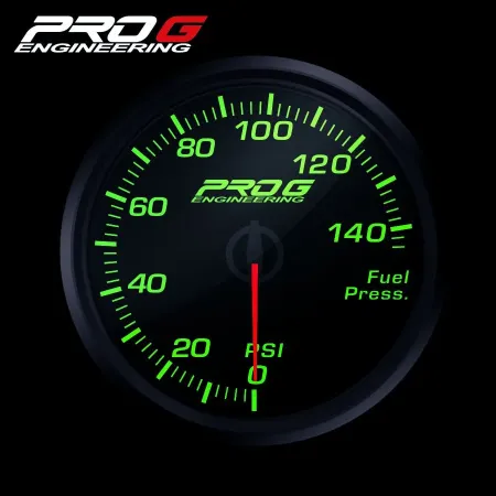 Wskaźnik Pro G Race Series RC, ciśnienia paliwa PSI GREEN 52mm