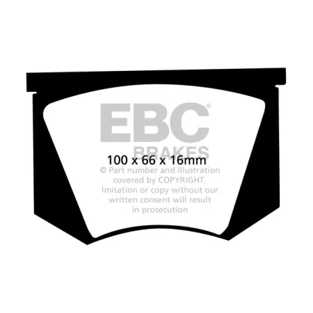 DP2100 Klocki hamulcowe GREENSTUFF EBC Brakes AC Ace Aceca Greyhound Aston Martin PEERLESS Peerless Triumph TR3 TR3A TR4 Italia WARWICK GT Triumph TR3