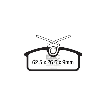 DPX2183 Klocki hamulcowe ULTIMAX2 EBC Brakes Renault Twizy 45 Twizy 80
