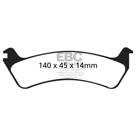 DP61608 Klocki hamulcowe GREENSTUFF EBC Brakes Ford Windstar Ford Windstar