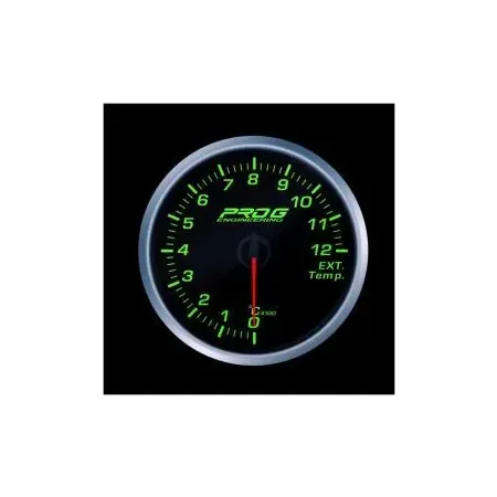 Wskaźnik Pro G Race Series 2 RS, temperatury spalin EGT °C GREEN 60mm