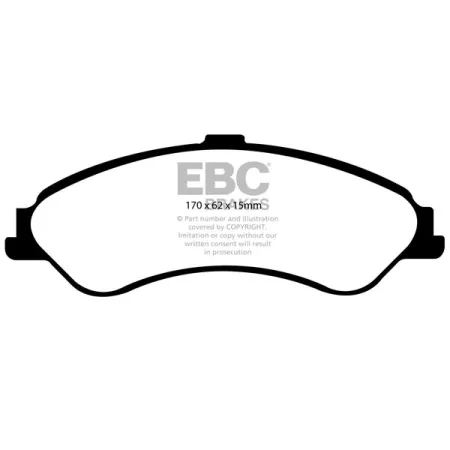 DP1507 Klocki hamulcowe ULTIMAX2 EBC Brakes Ford Australia and New Zealand Falcon AUII AUIII Ford South Africa Falcon AU Fairmont AU