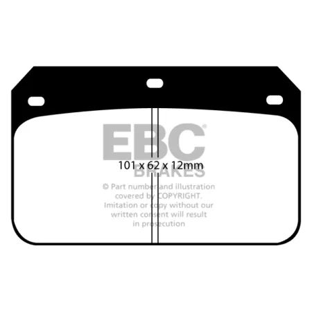 DP2001 Klocki hamulcowe GREENSTUFF EBC Brakes